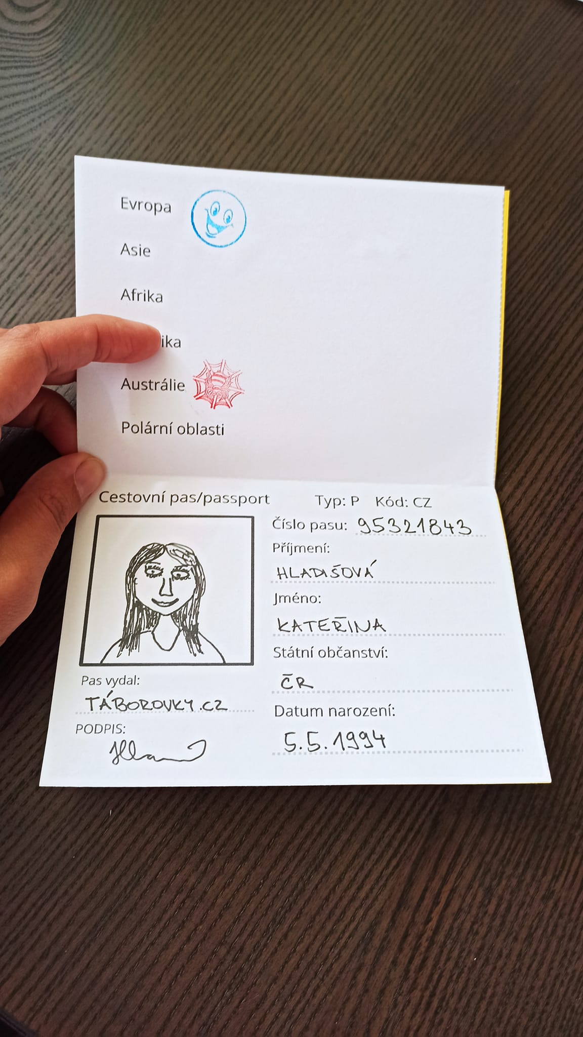 Tvoření pasu pro děti aktivita kolem světa